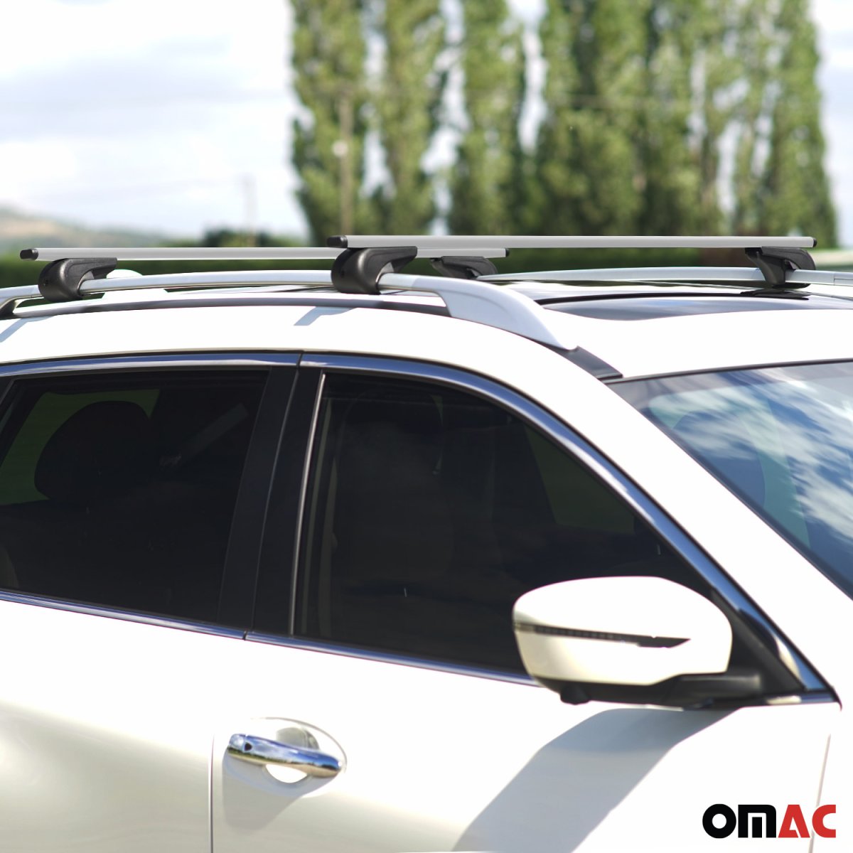 Hyundai Venue Roof Rack Cross Bars - Omac - Solid-Alpha V1 - Gray - 2020-2025